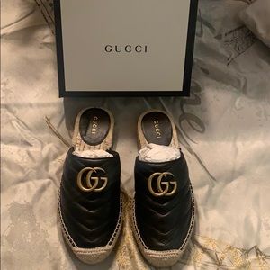 Gucci Leather Espadrille